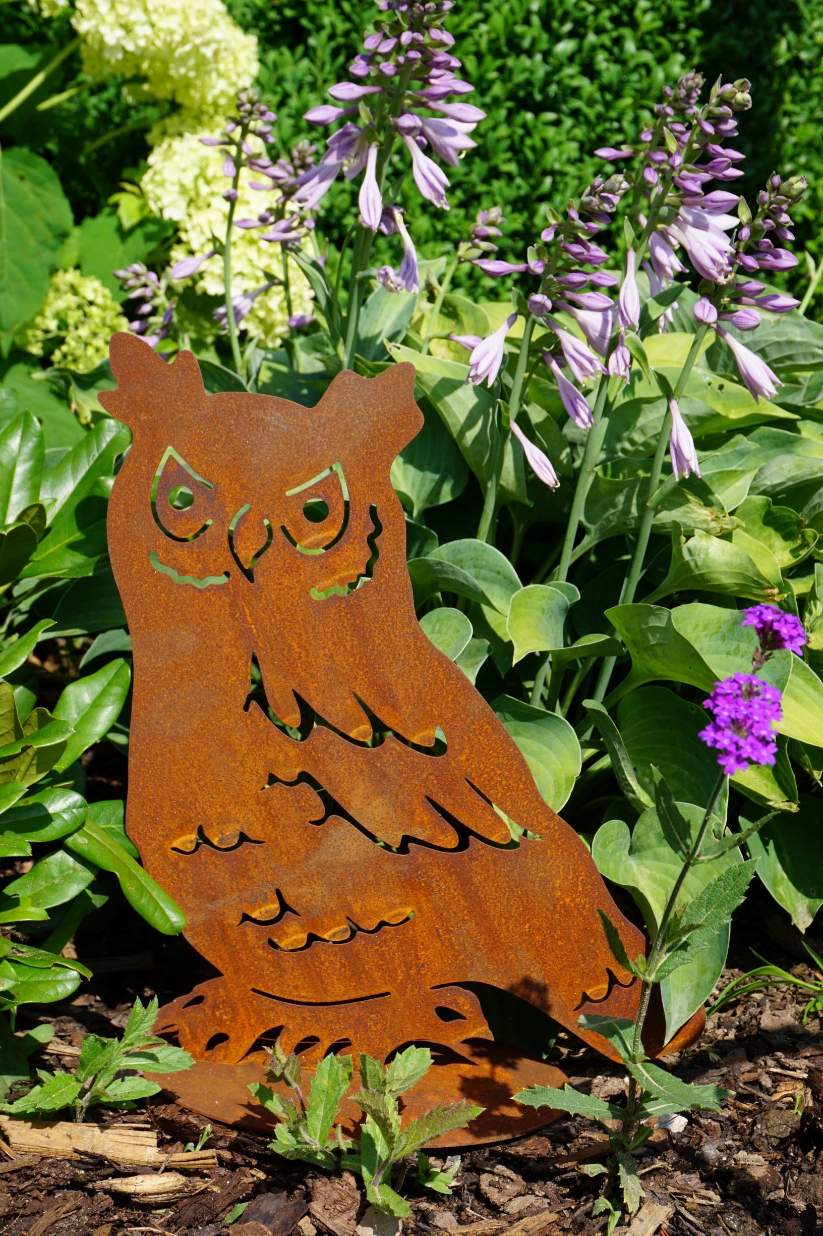 Noble Rust Decorative Owl Figurine