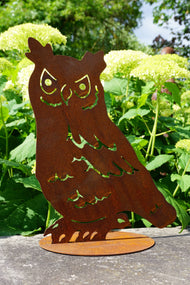 Noble Rust Decorative Owl Figurine
