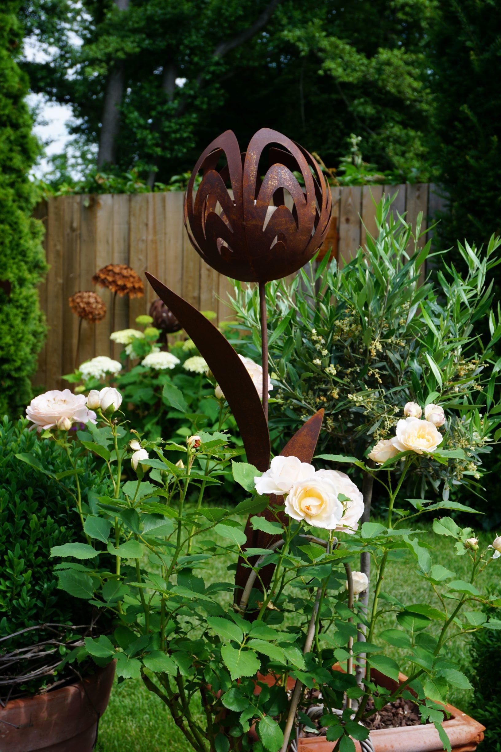 Kelchblume Gartenstecker