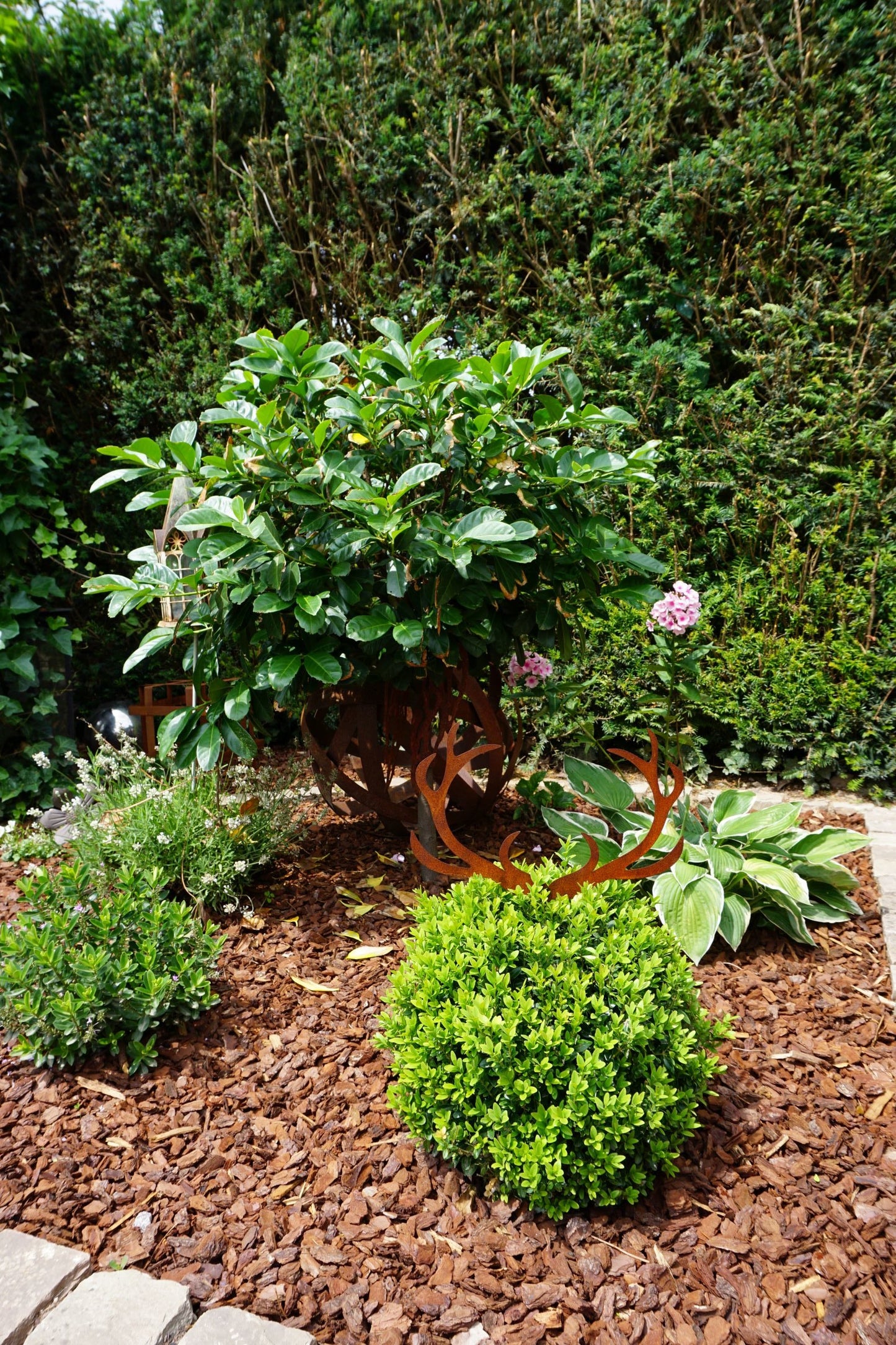 Edelrost Gartenstecker Geweih