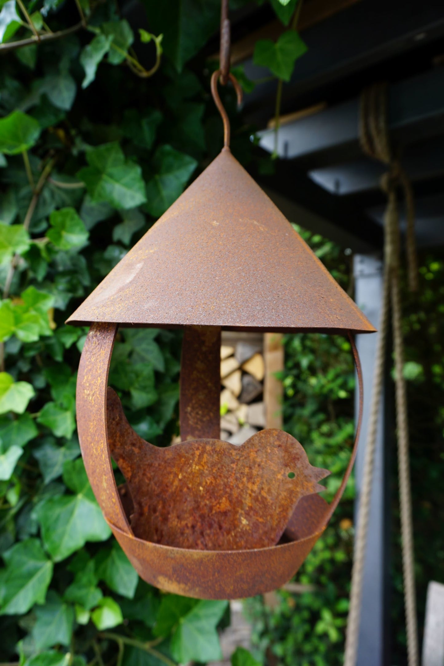 Edelrost Vogelhaus Deluxe rund