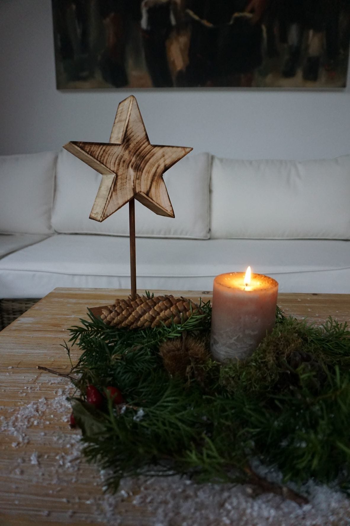 Wooden star "Joni"