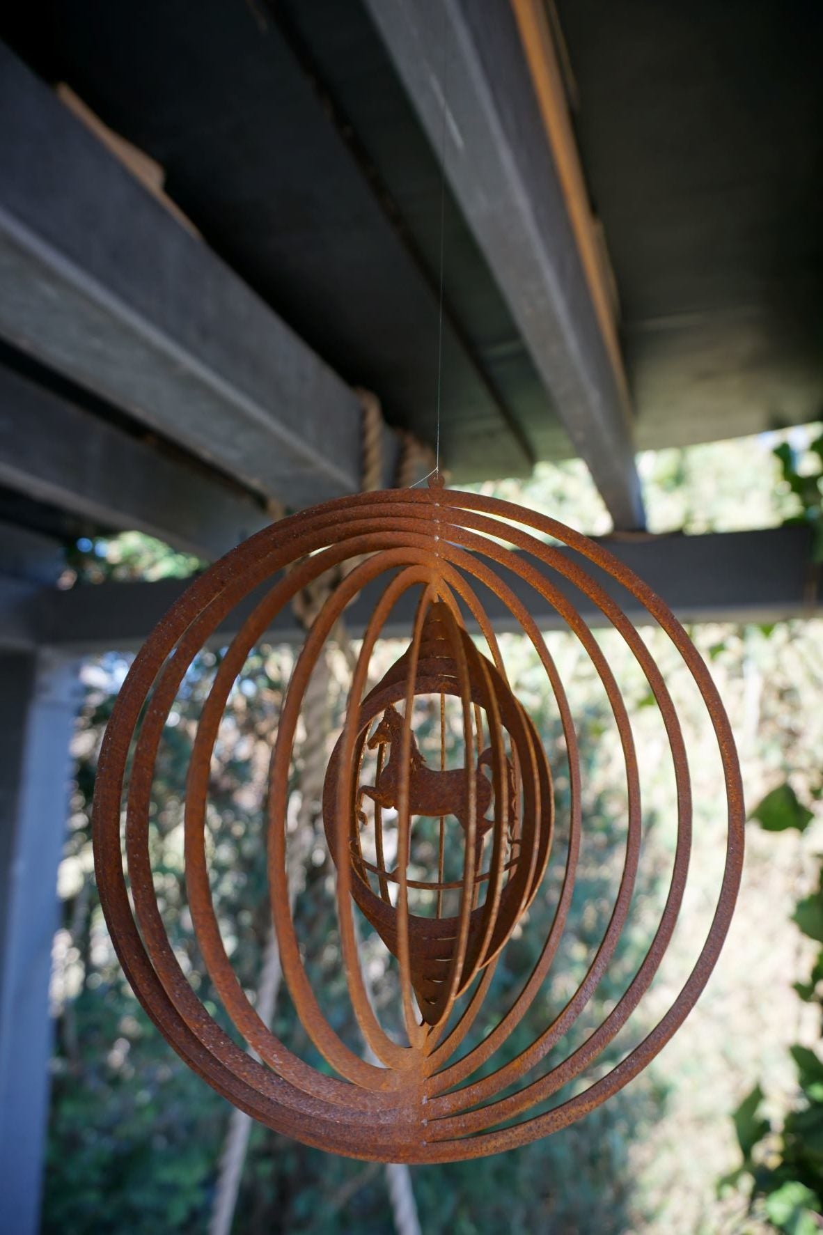 Windspiel Spirale "Pferd"