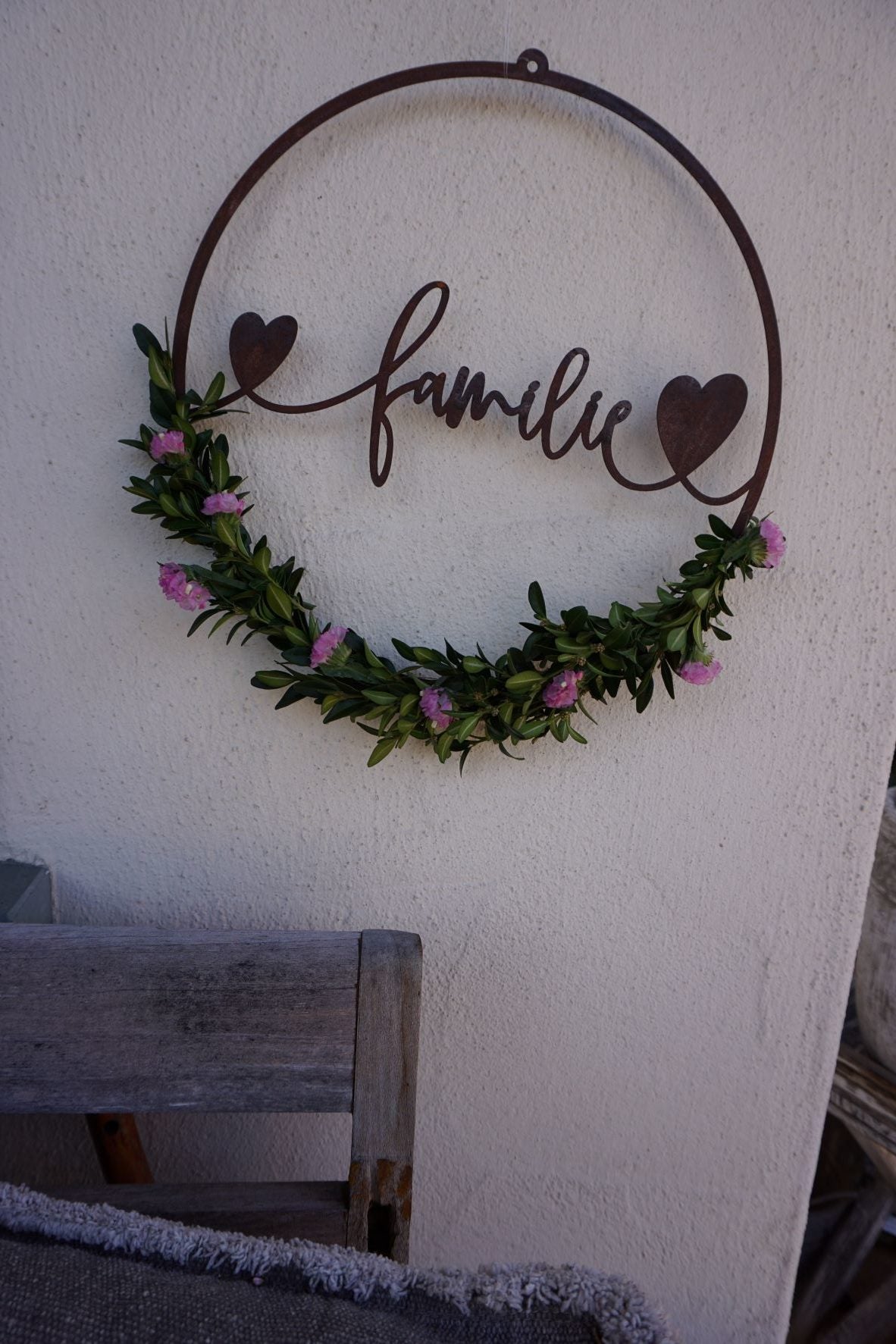 Schild "Familie" zum Hängen