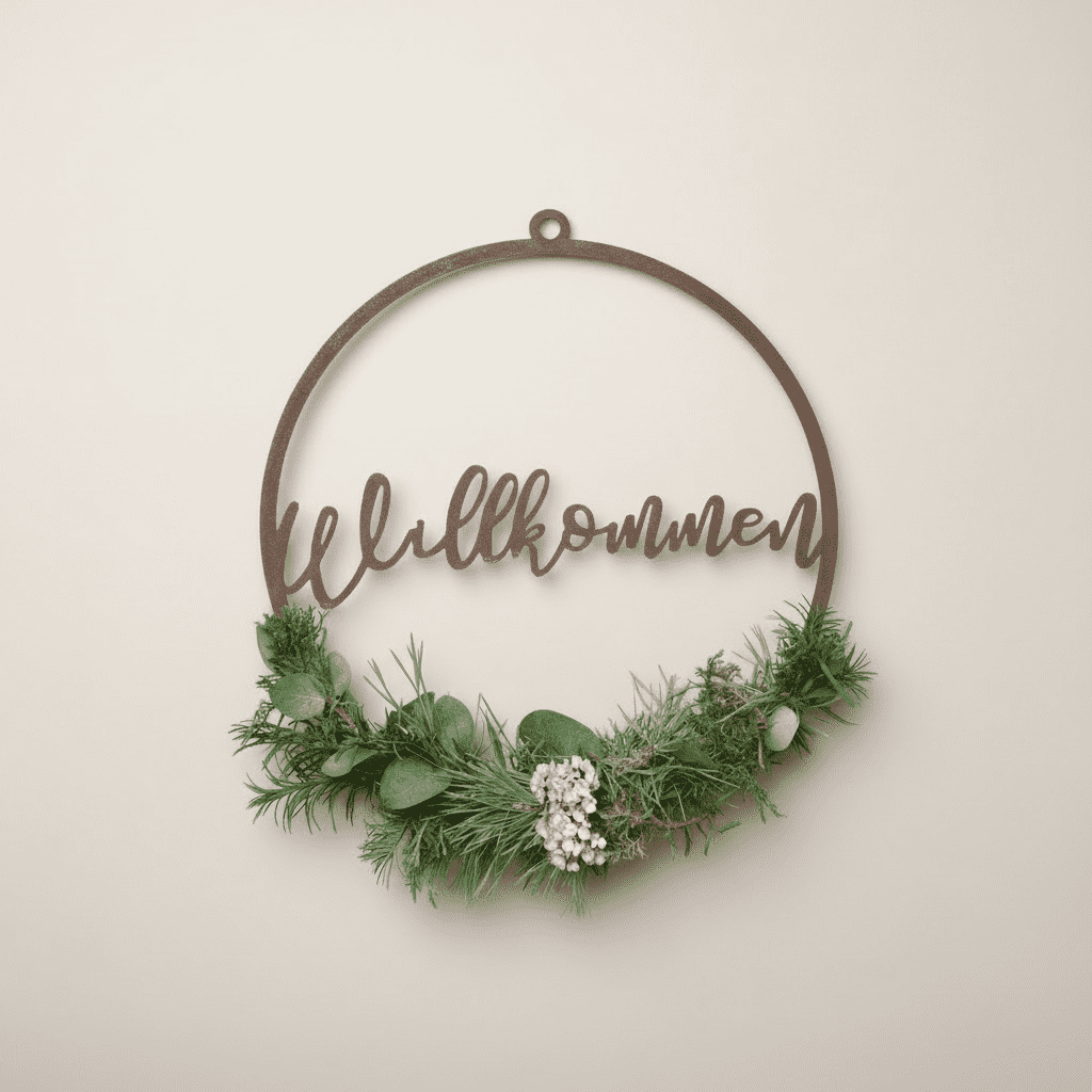 Welcome sign for hanging