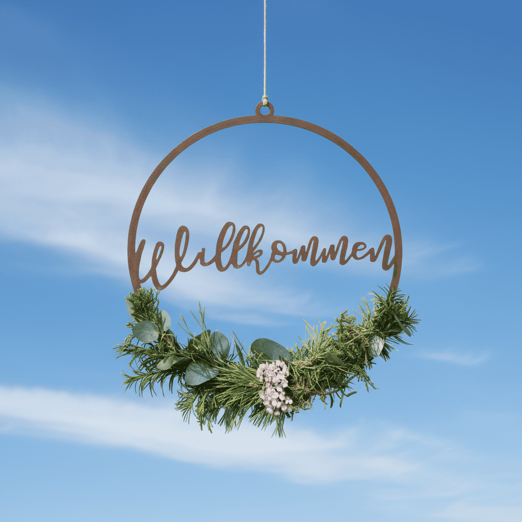 Welcome sign for hanging