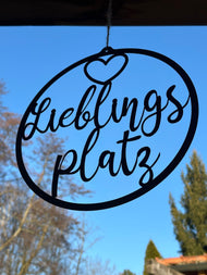 Schild "Lieblingsplatz"