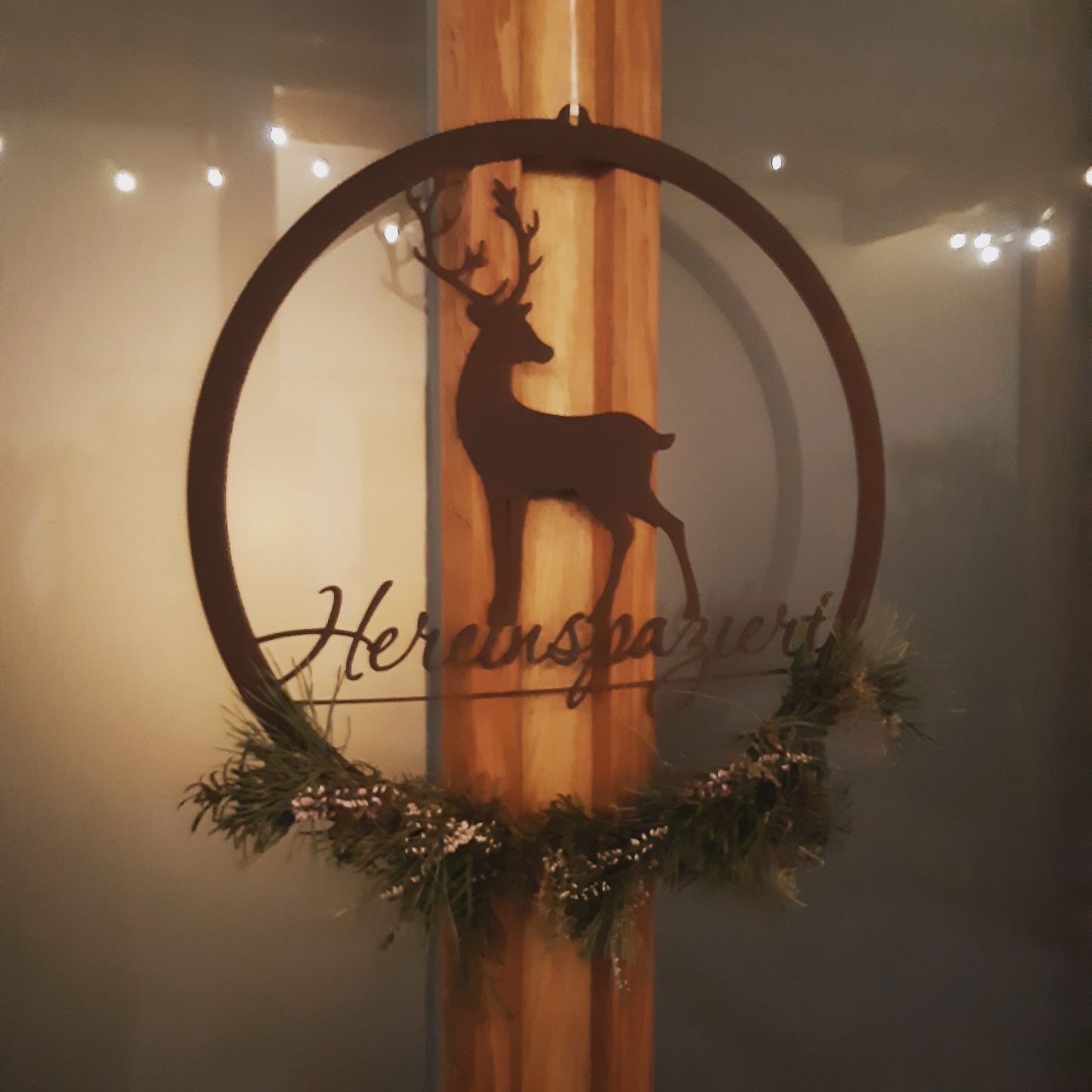 Edelrost Hirsch Hereinspaziert
