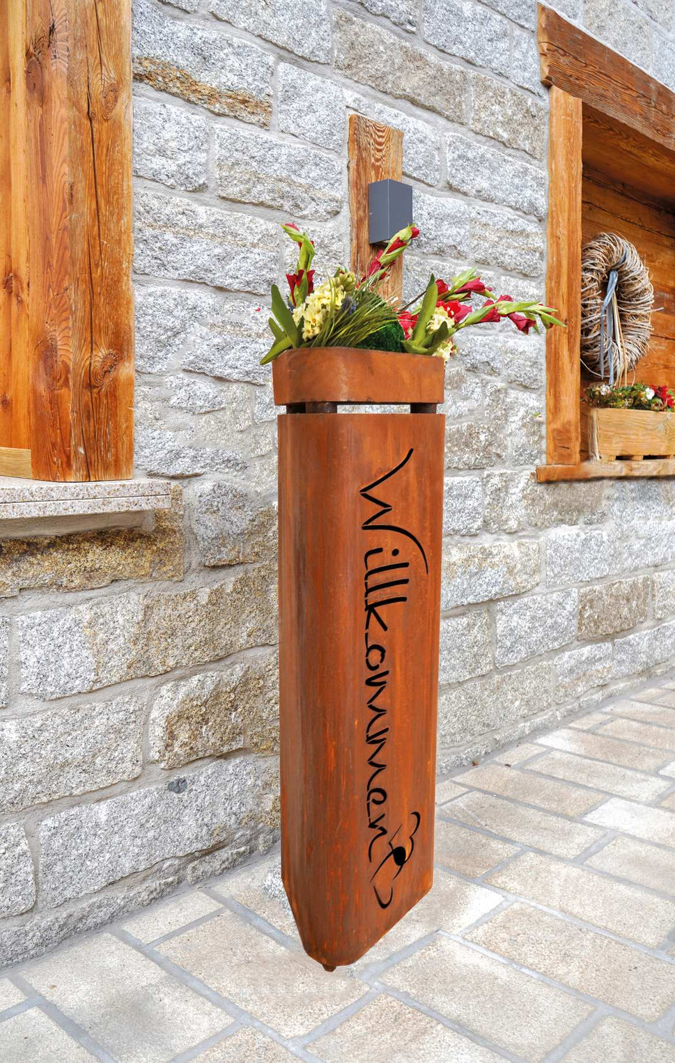 Säule -Bregenz- "Willkommen" inkl. Schale