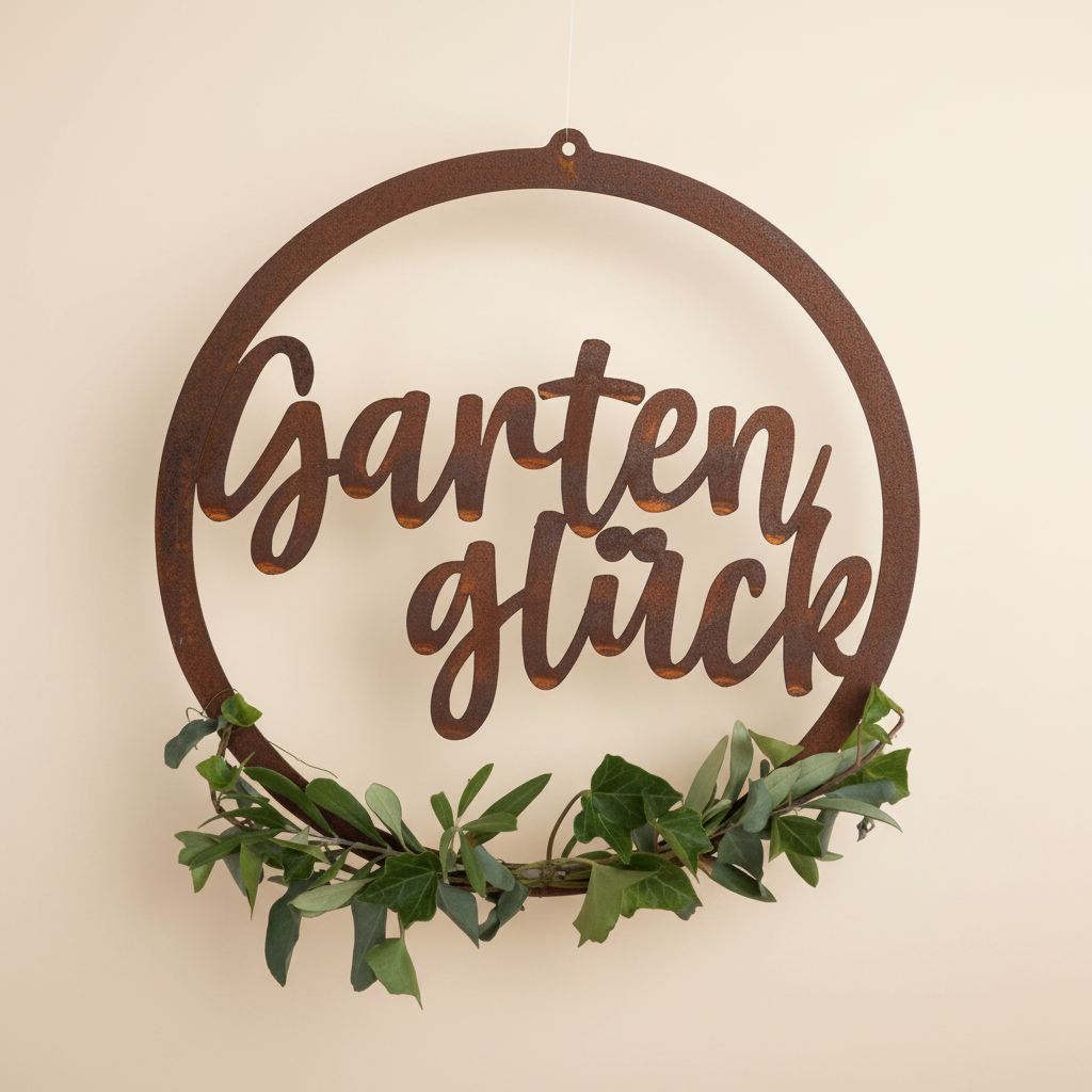 Schild Gartenglueck