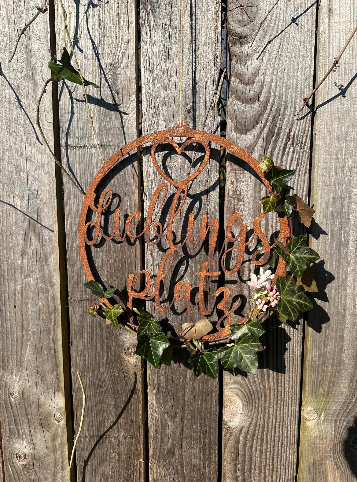 Schild "Lieblingsplatz"