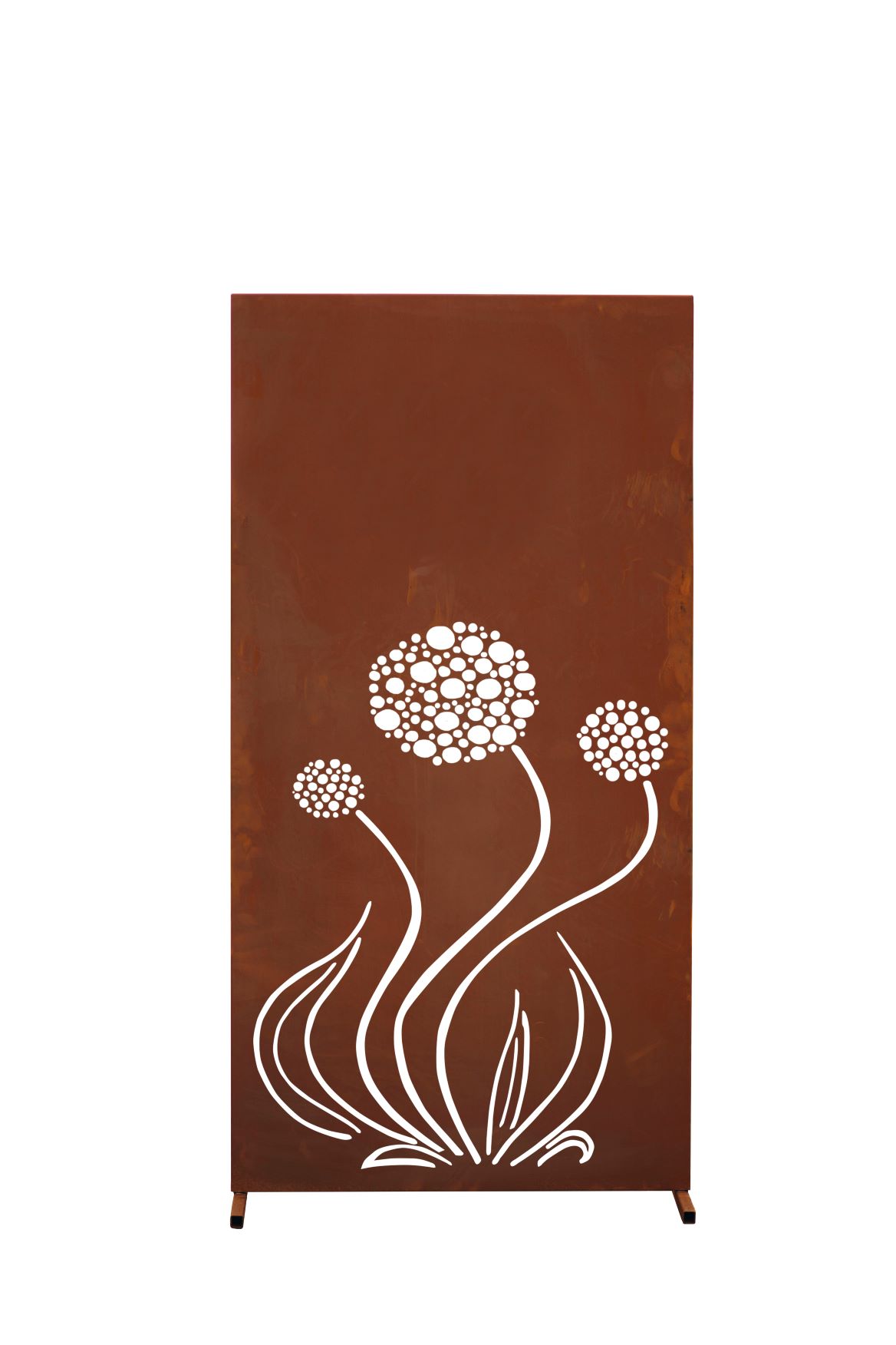 Decorative rust privacy screen - Flower -