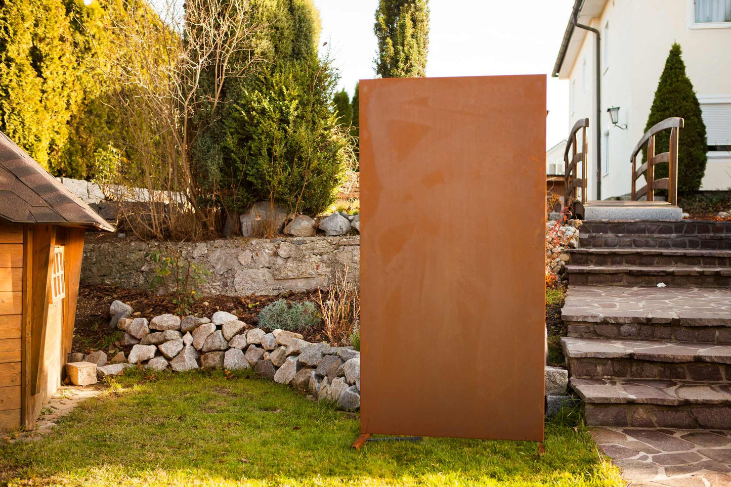 Corten Steel Privacy Screen - Neutral -