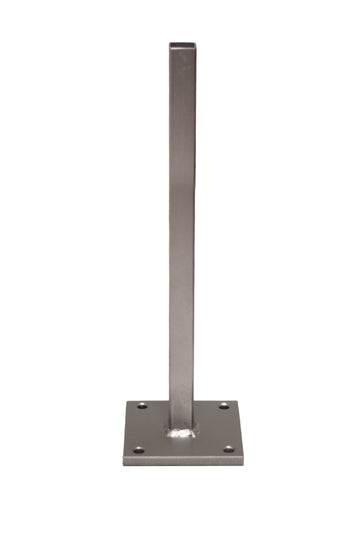 Post base for bolting down, for privacy screen, set of 2