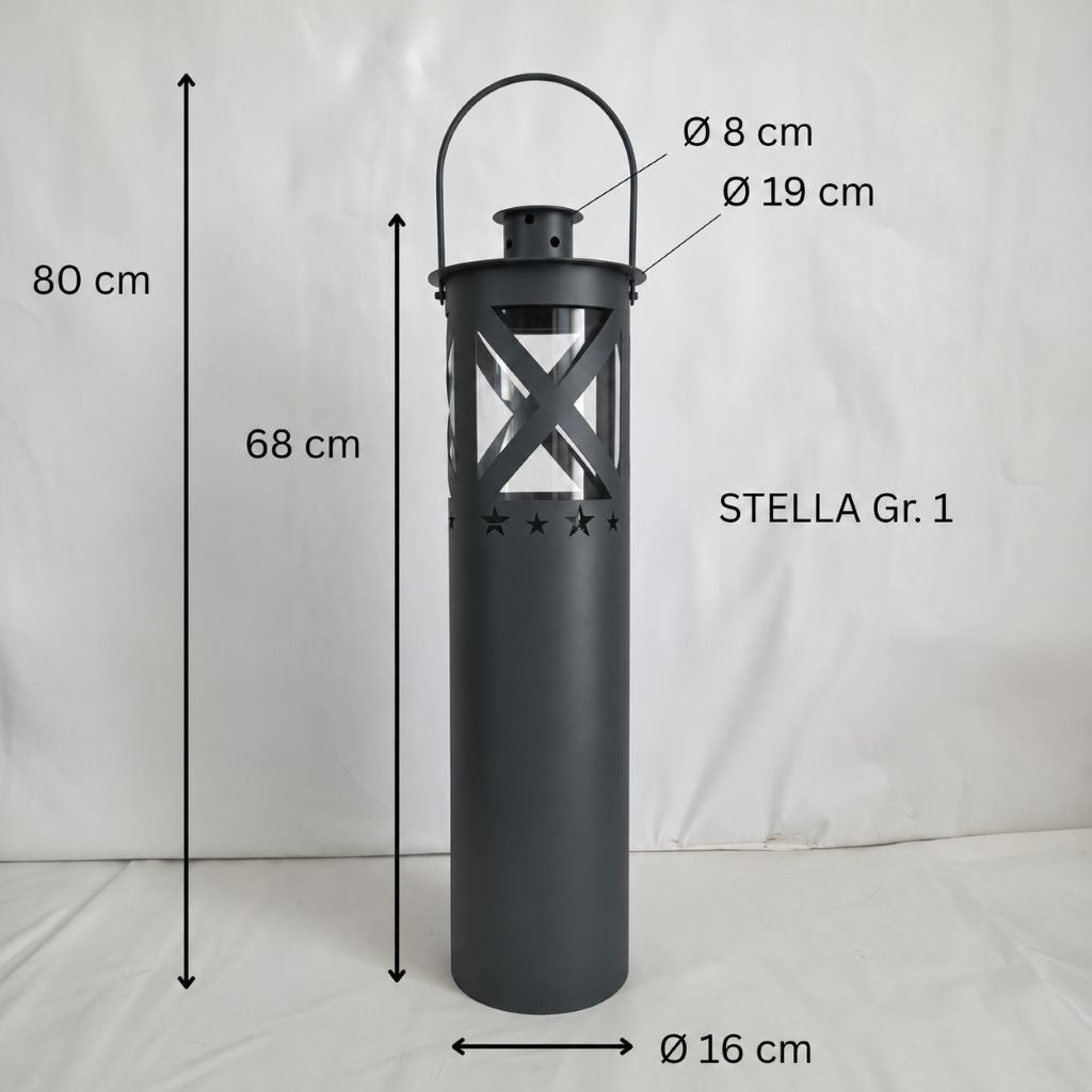Laterne "Stella" anthrazit