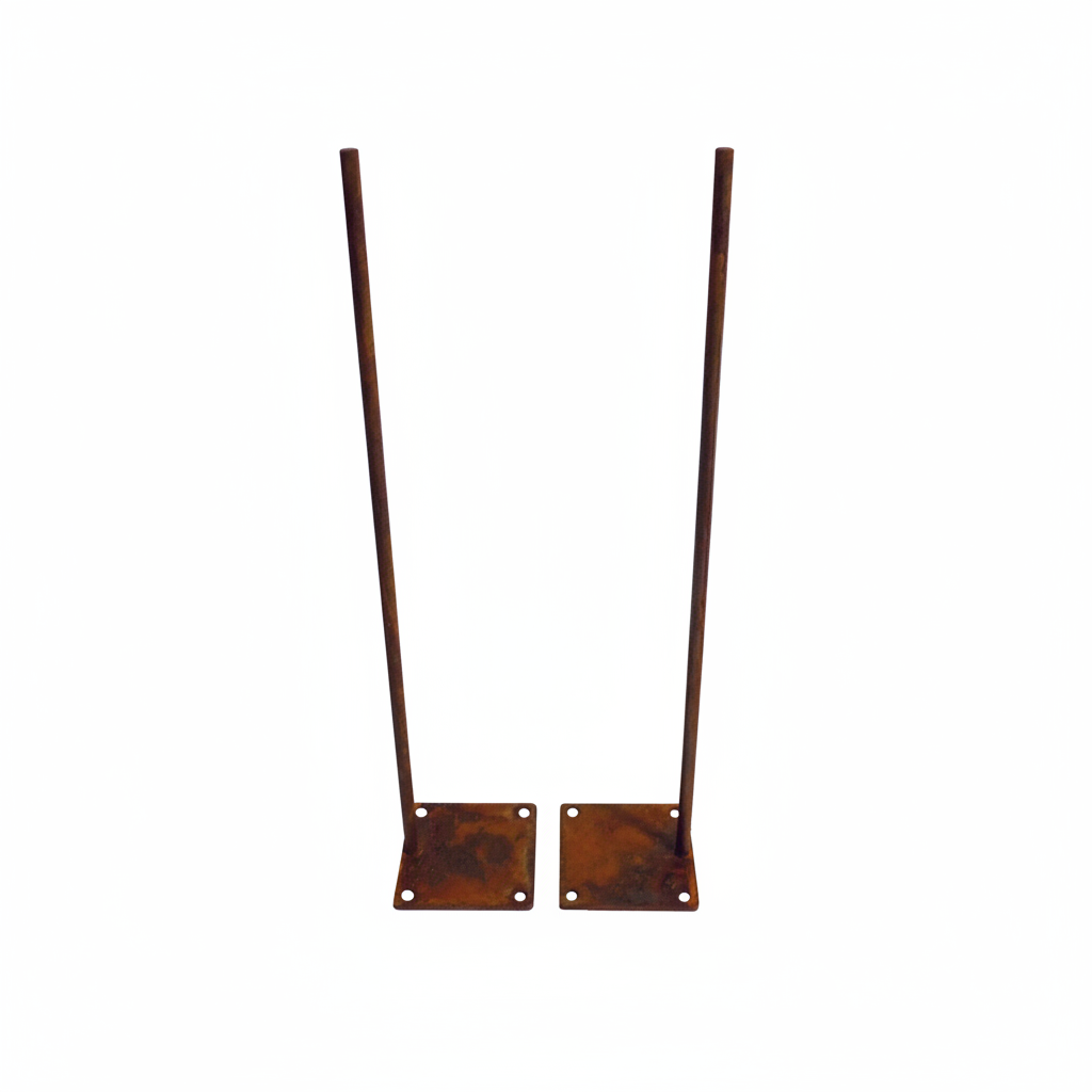 Ground fixing for Parawan screens, set of 2