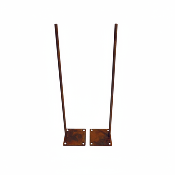 Ground fixing for Parawan screens, set of 2