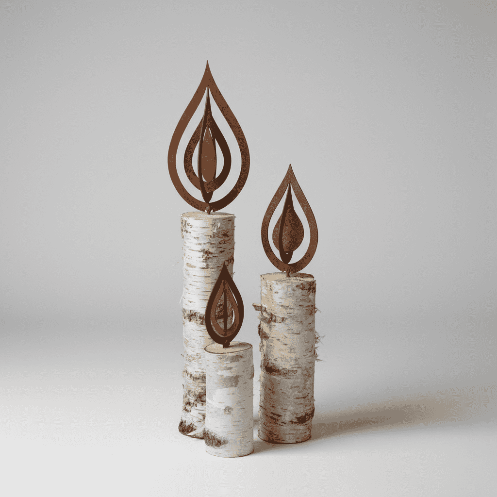 Edelrost Flammen 3er Set
