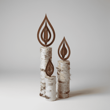 Edelrost Flammen 3er Set