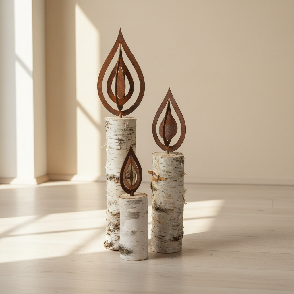 Rust Flame 3-Piece Set