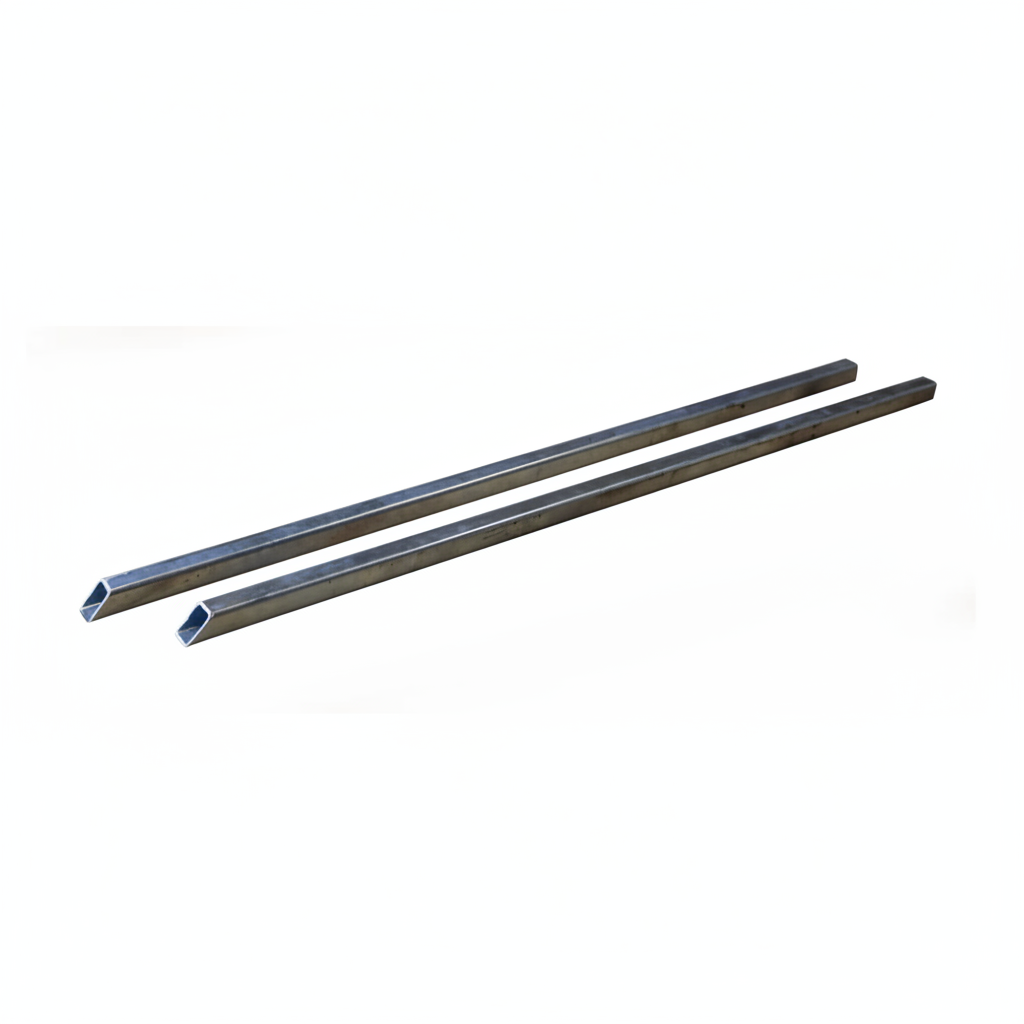 4-sided posts for embedding in concrete, for privacy screen, set of 2