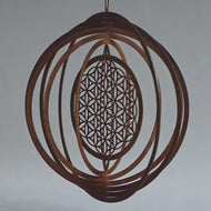 Das Original! Windspiel "Blume des Lebens"