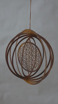 Das Original! Windspiel "Blume des Lebens"