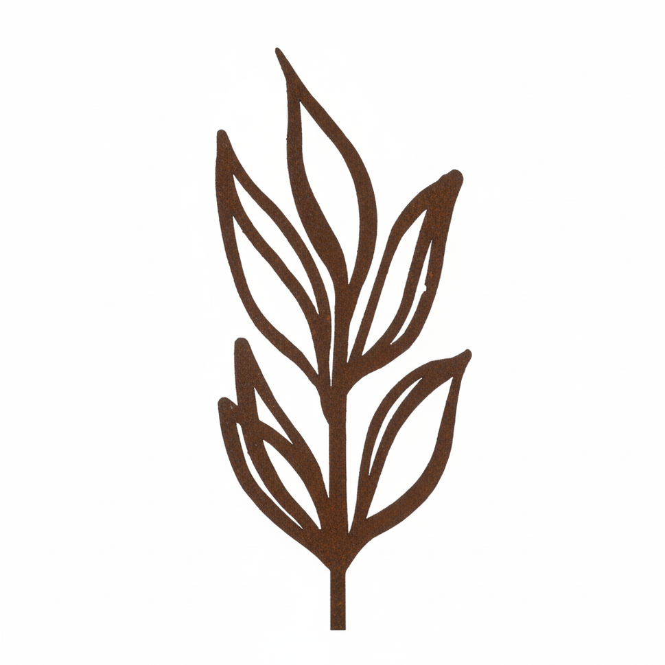 Topfstecker "Skizzen" mit spitzen Blättern H34