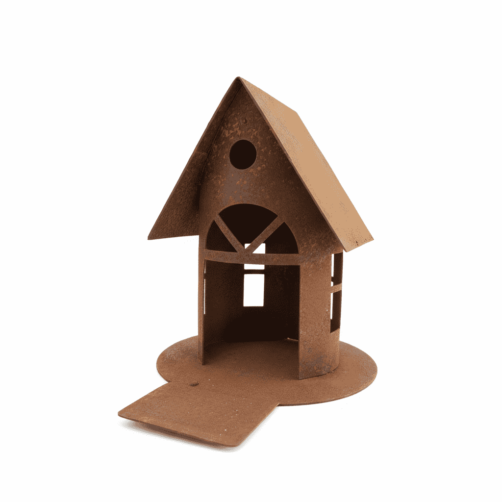 Birdhouse with perch small